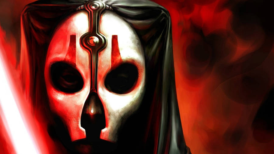 A Darth Nihilus Mask From Star Wars: Knights Of The Old Republic Wallpaper