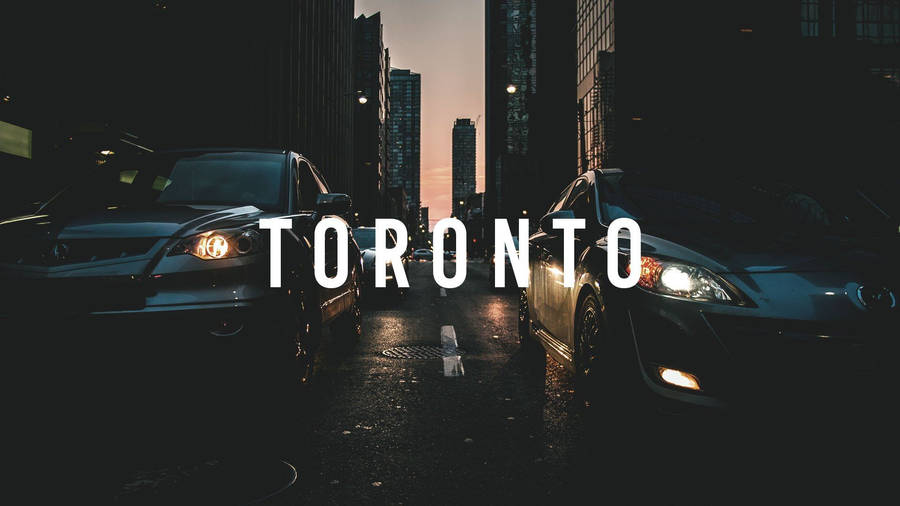 A Digital Poster Of Toronto Wallpaper