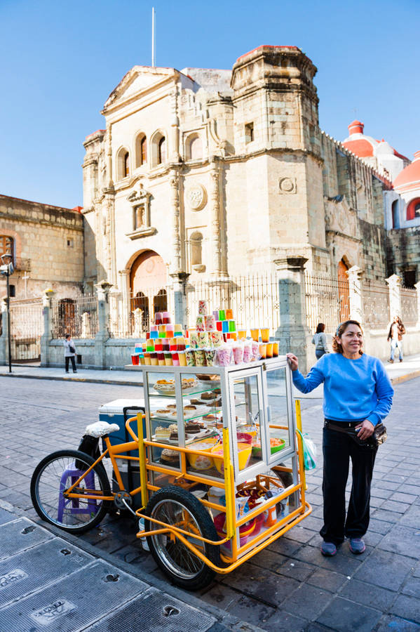 A Famous Church In Oaxaca Wallpaper