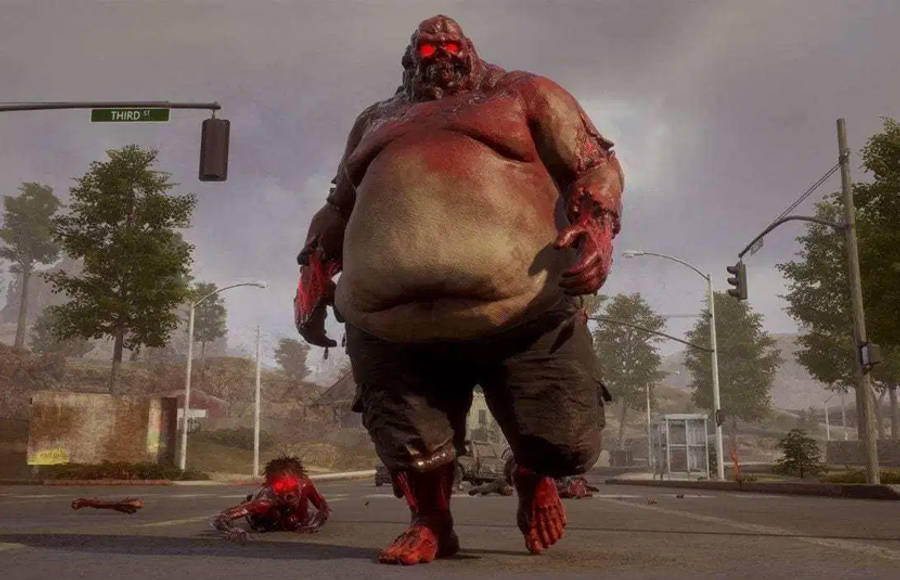 A Fearsome Giant Zombie On The Rampage In State Of Decay 2 Wallpaper