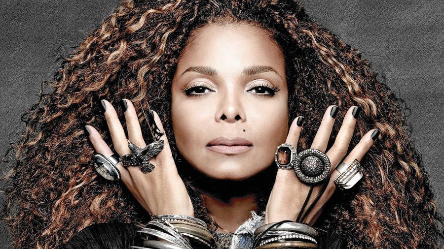 A Fierce But Modest Janet Jackson Wallpaper