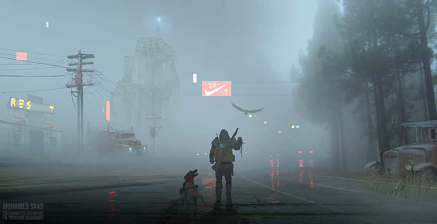 A Foggy Day Wallpaper