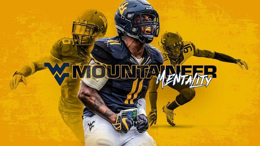 A Football Player With The Words Mountaineer Hearthstone On It Wallpaper