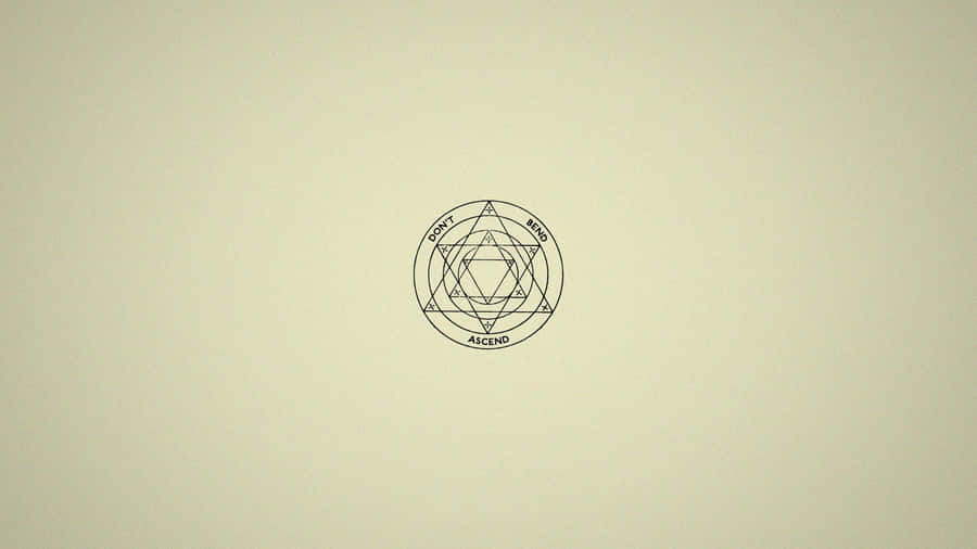 A Geometric Design With A Circle In The Middle Wallpaper