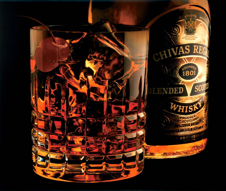 A Glass Of Chivas Regal Wallpaper