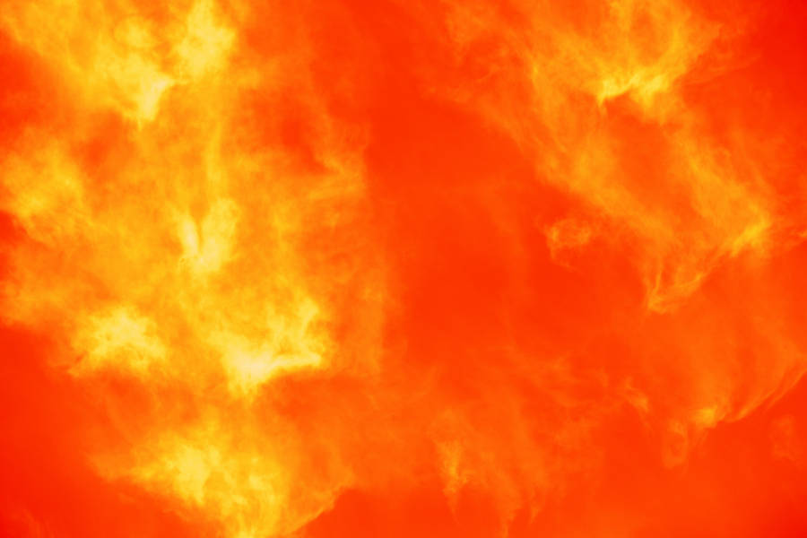 A Glowing Orange Wallpaper