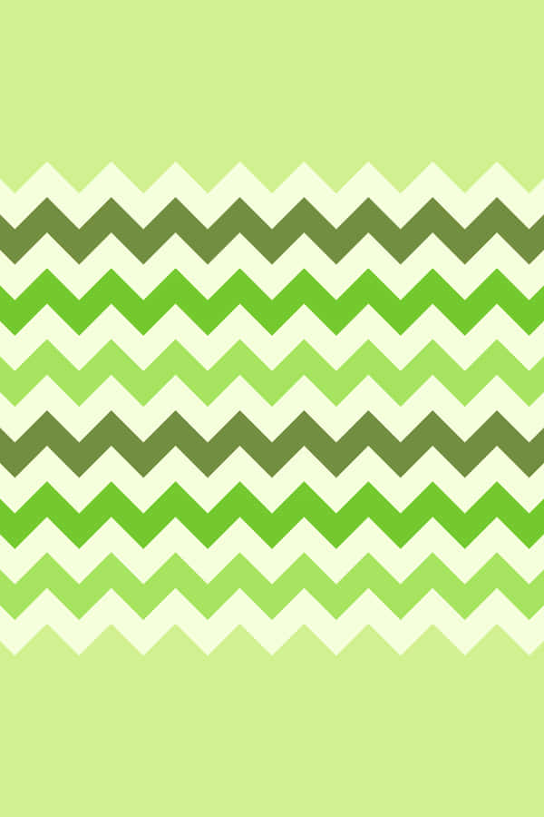 A Green And White Chevron Pattern Wallpaper