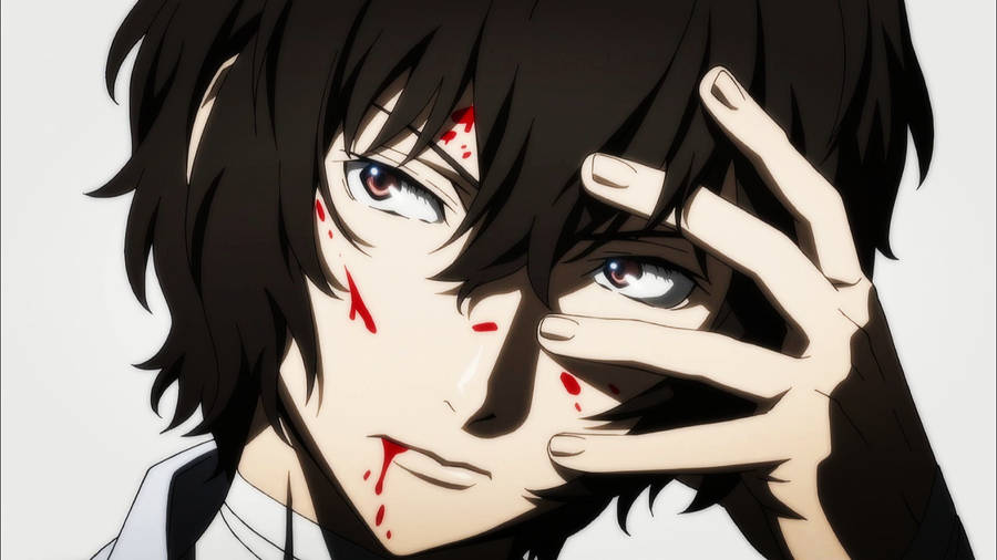 A Gripping Image Of Dazai In Action Wallpaper