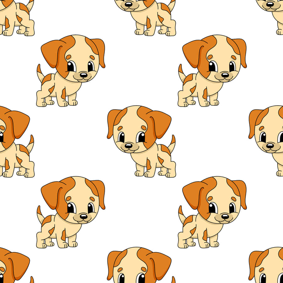 A Happy Cartoon Dog With Its Tongue Out Enjoying Life Wallpaper
