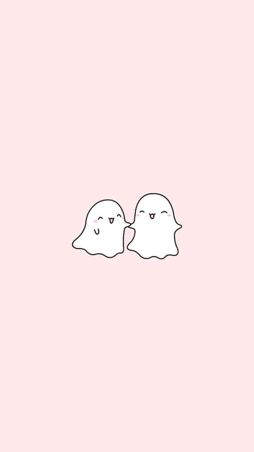 A Happy Ghost Celebrating Halloween Wallpaper