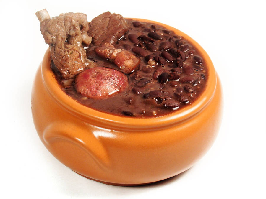 A Hearty Serving Of Traditional Brazilian Feijoada Wallpaper