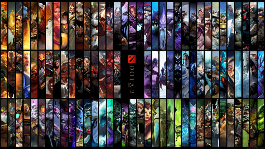 A Large Poster With Many Different Characters Wallpaper