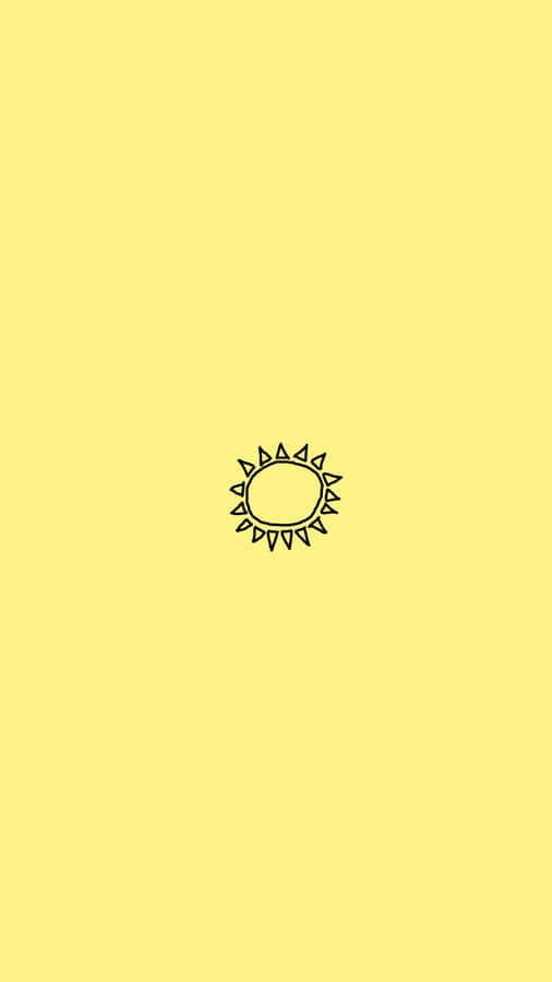 A Light Yellow Glowing Sunrise Wallpaper