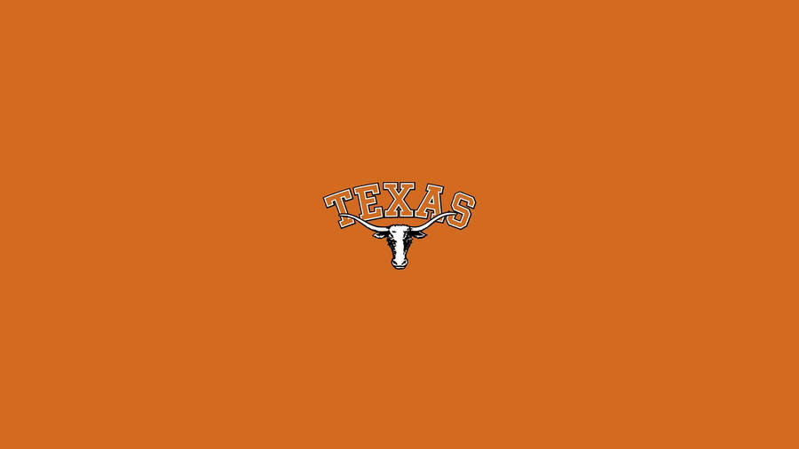 A Logo Of The Texas Rangers On An Orange Background Wallpaper