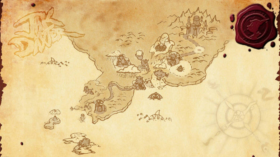 A Map Of The Dungeons And Dragons Wallpaper