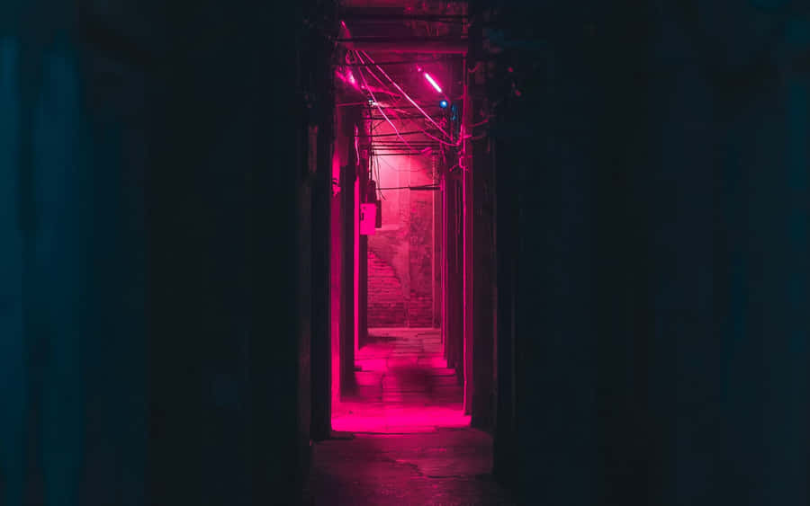 A Mesmerizing Display Of Pink, Black And Golden Colors. Wallpaper