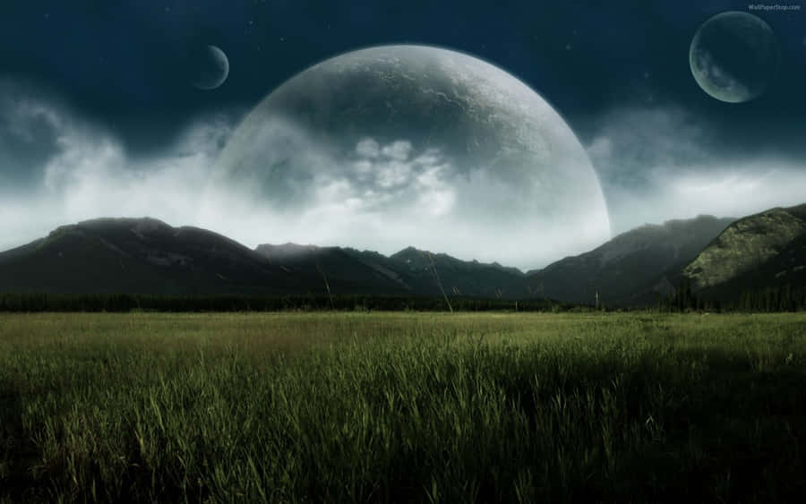A Moveable Creature Enjoys A View Of The Expanse Wallpaper