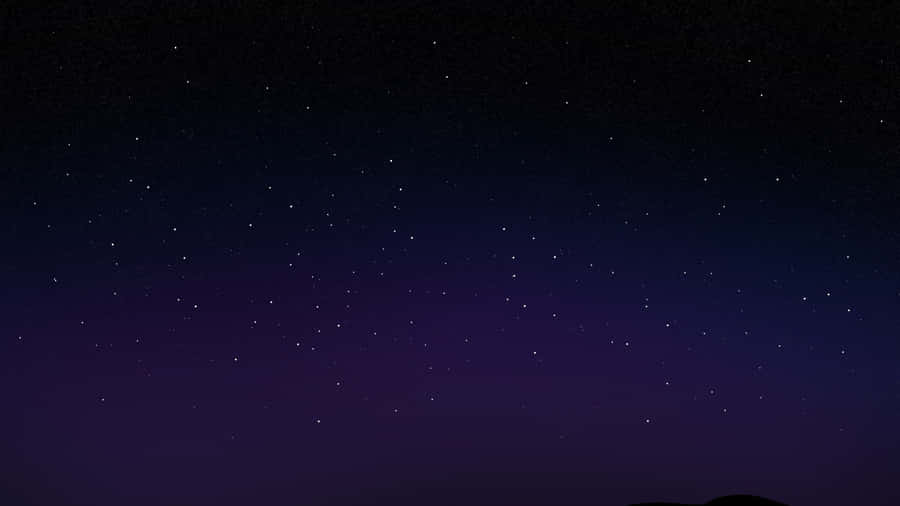 A Night Sky With Stars And A Mountain Wallpaper