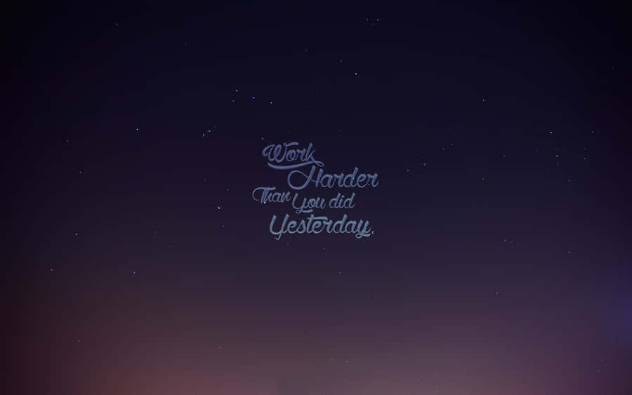 A Night Sky With Stars And A Quote Wallpaper