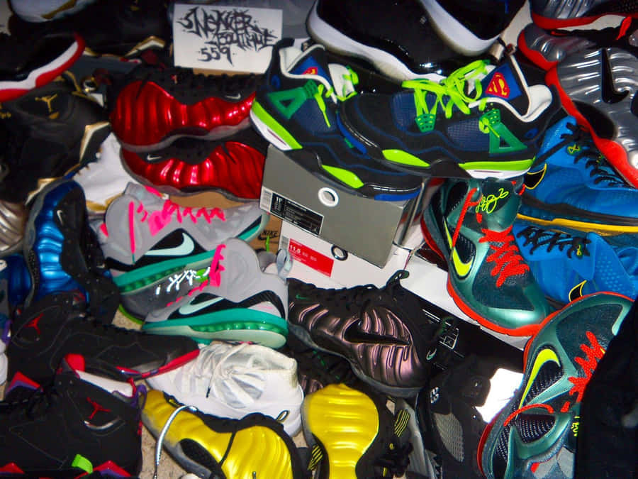 A Pile Of Shoes Wallpaper