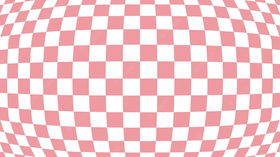 A Pink And White Checkered Background Wallpaper
