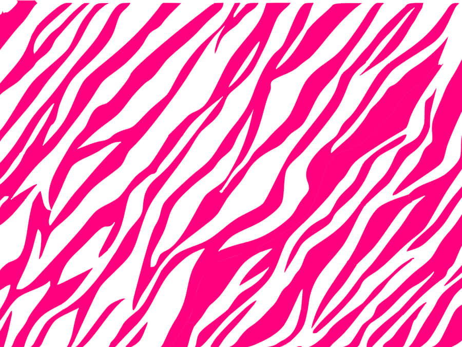 A Pink And White Zebra Print Pattern Wallpaper