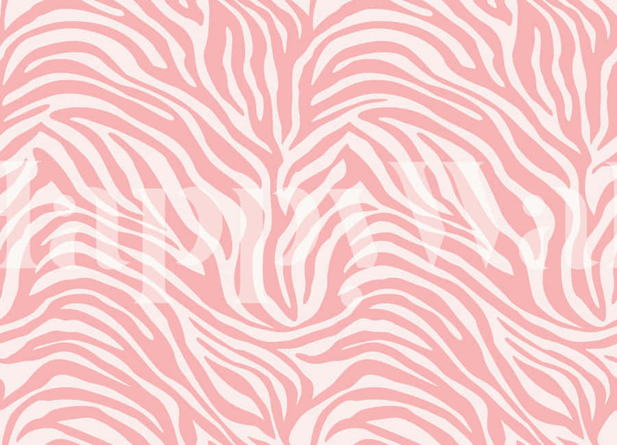 A Pink And White Zebra Print Pattern Wallpaper