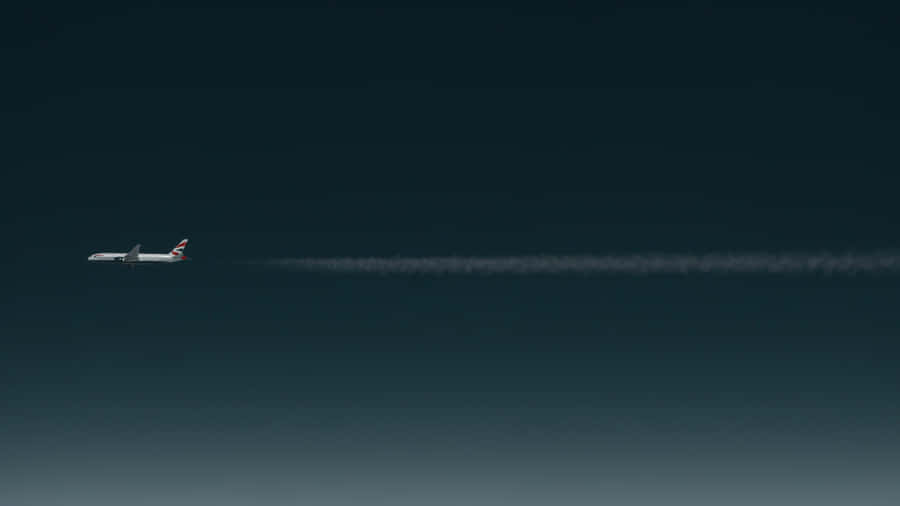 A Plane Flying In The Sky Wallpaper