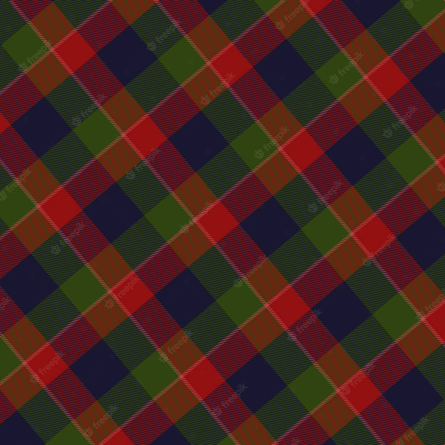 A Plethora Of Variously Patterned Plaid Cloth Pieces. Wallpaper