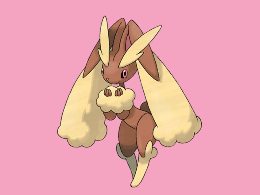 A Pokemon With Long Hair And A Pink Background Wallpaper