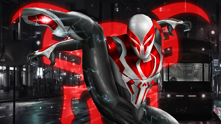 A Portrait Of The Amazing Spider-man In Bright White Wallpaper