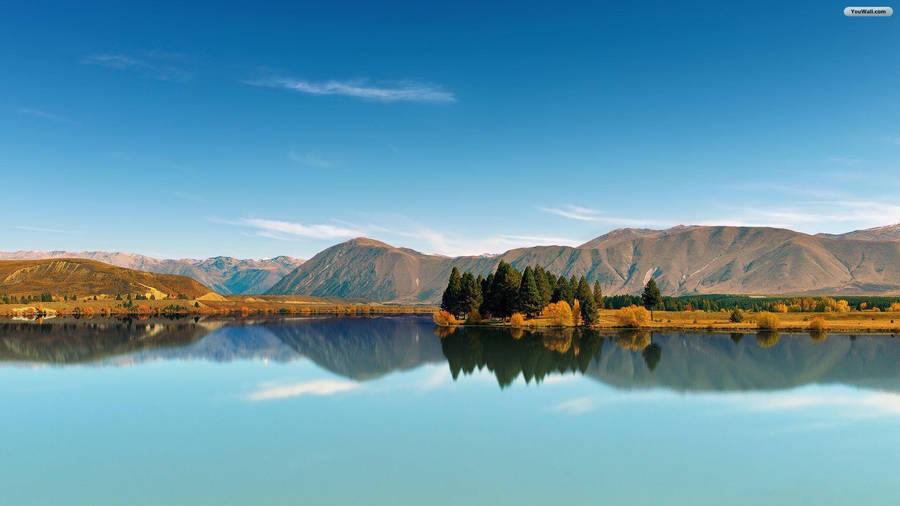 A Quiet Lake In New Zealand Wallpaper