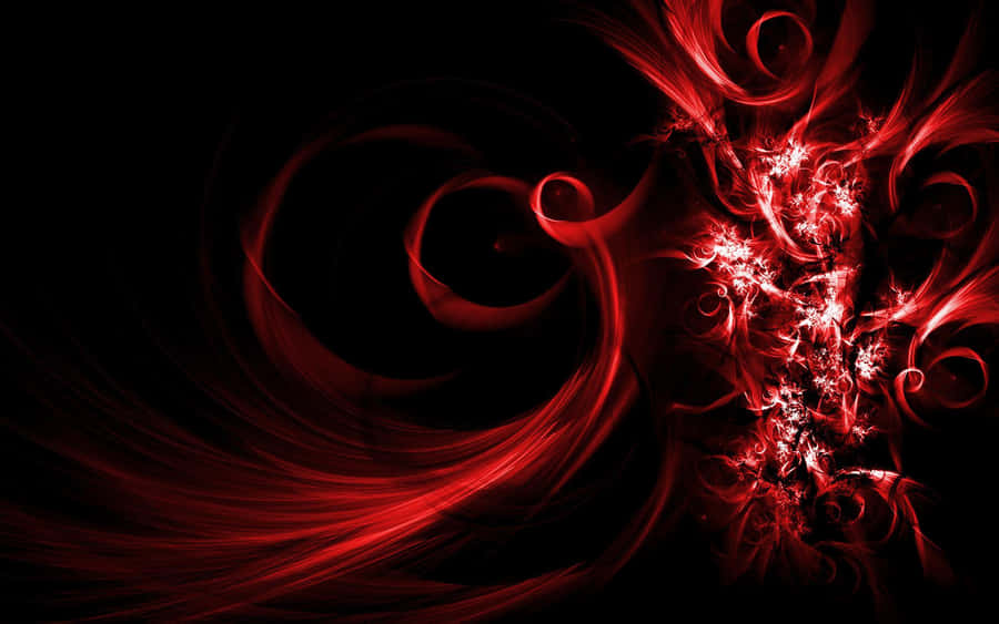 A Red Abstract Background With Swirls And Swirls Wallpaper