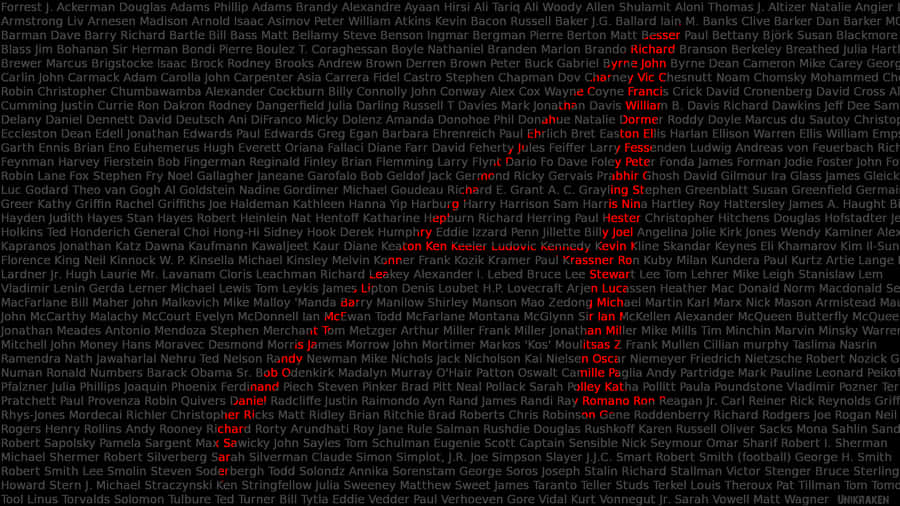 A Red Letter A On A Black Background Wallpaper