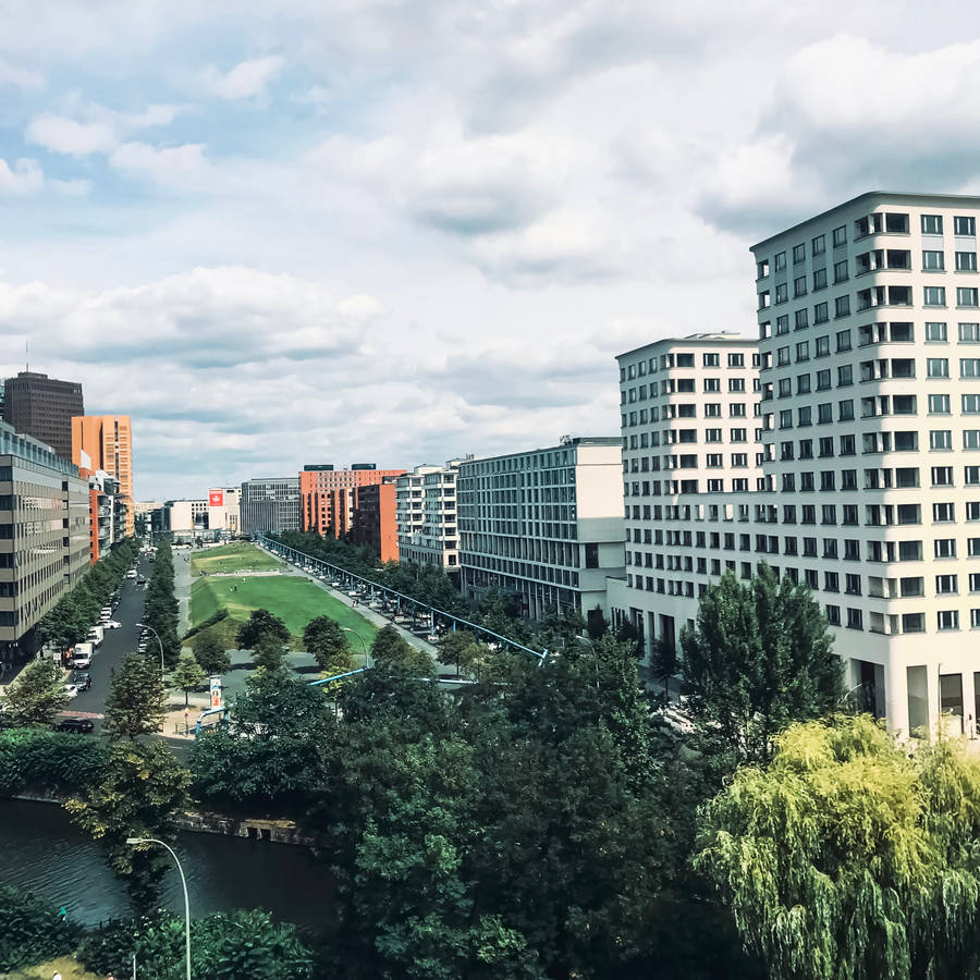 A River Of Trees In The City Wallpaper