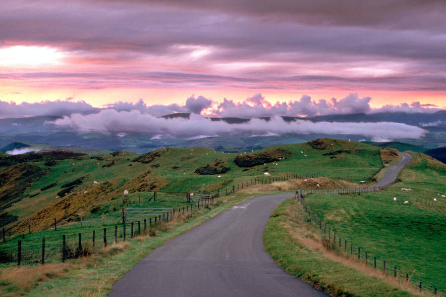 A Road In The Mountains Wallpaper