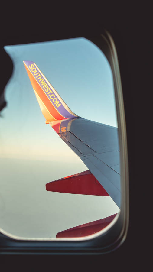 A Scenic View From A Southwest Airlines Flight. Wallpaper