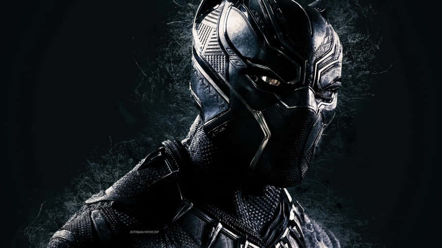 “a Serene Black Panther Gliding Through Its Landscape” Wallpaper