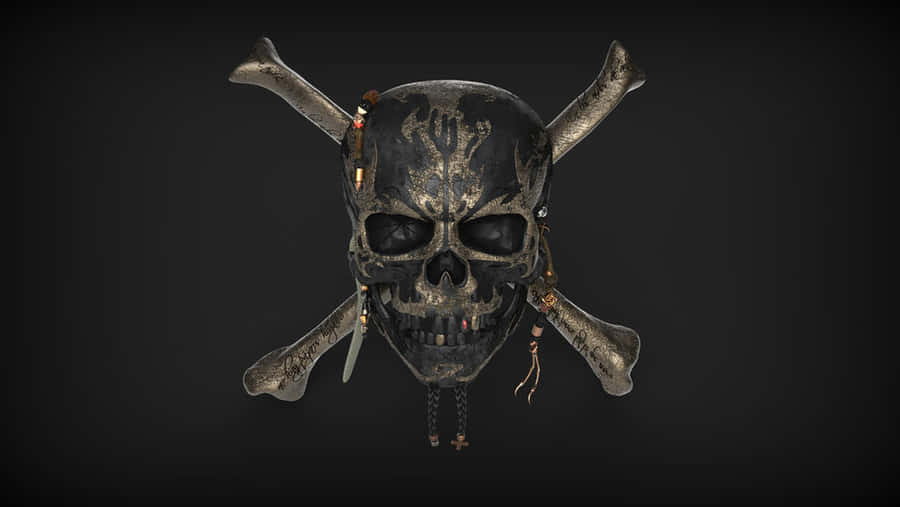 A Skull And Crossbones Symbol Wallpaper