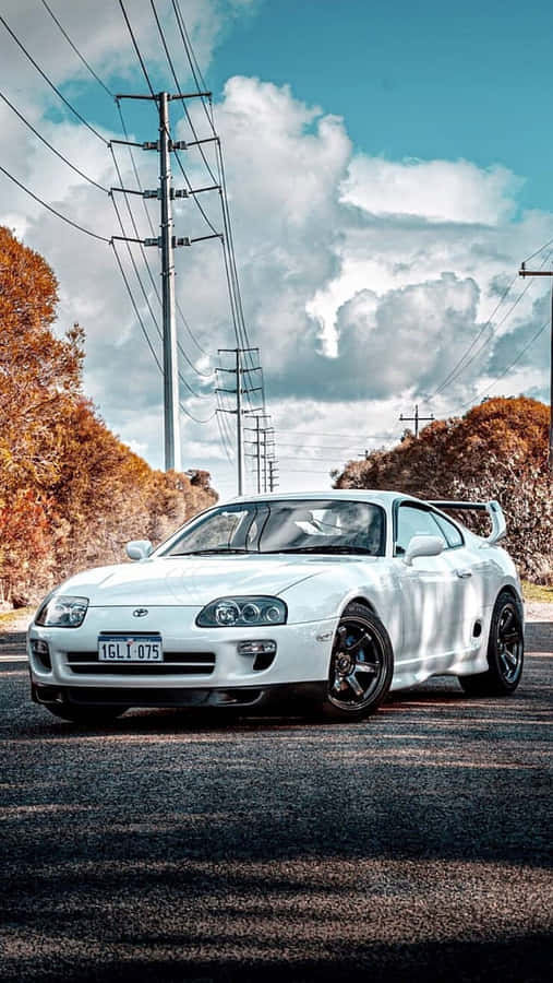 A Sleek And Powerful Toyota Supra. Wallpaper
