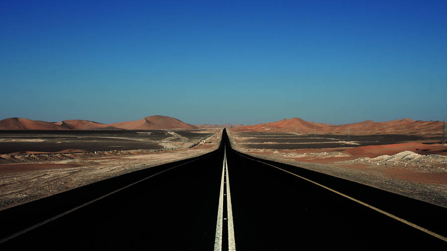 A Solitary Journey Through Death Valley Wallpaper