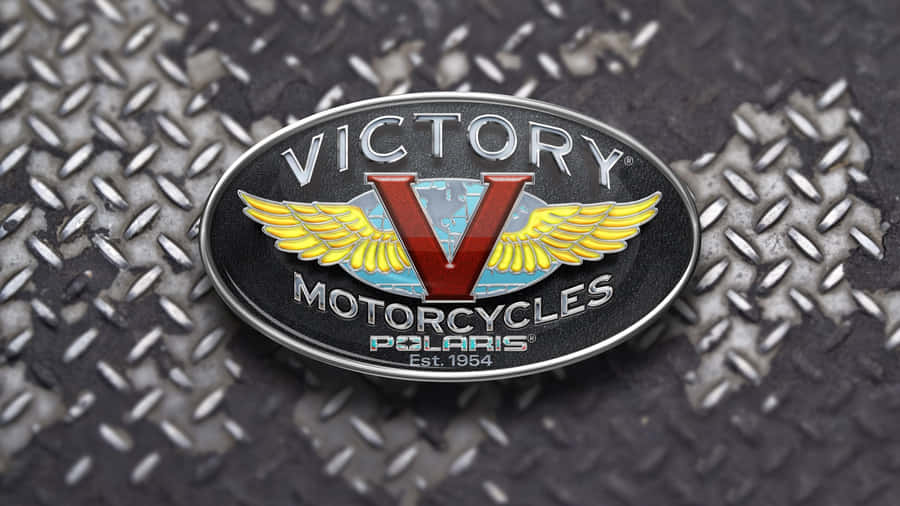 A Stunning Victory Motorcycle Ready To Hit The Road Wallpaper