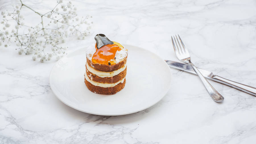 A Sumptuous Slice Of Carrot Cake Wallpaper