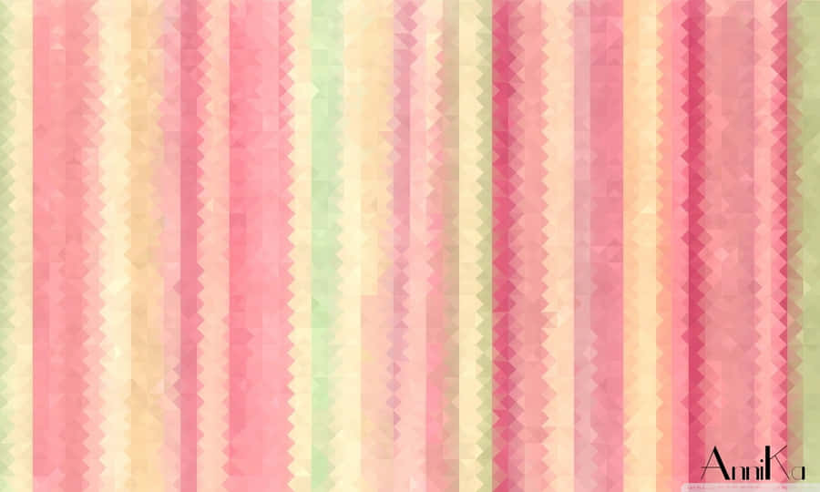 A Suspended Rainy Day In A Pastel Striped World Wallpaper