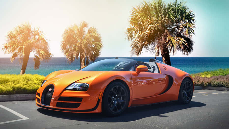 “a Symbol Of Speed And Style: The Bugatti Car” Wallpaper