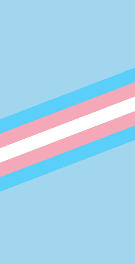 A Transgender Flag On A Blue Background Wallpaper