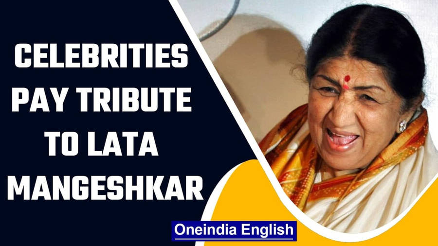 A Tribute To Lata Mangeshkar, The Nightingale Of India Wallpaper