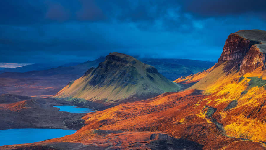 A Truly Stunning Shot Of A Captivating Mountain Lake Wallpaper