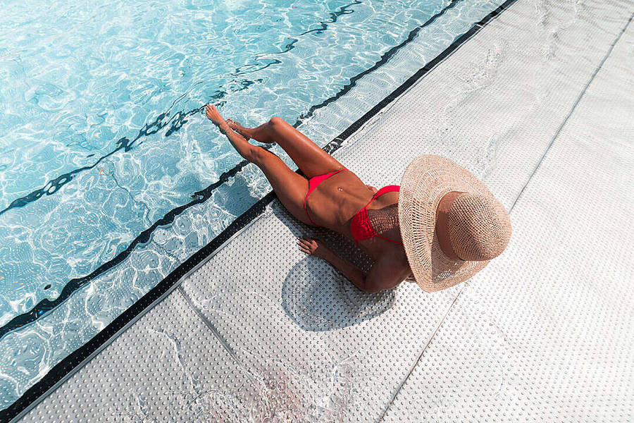 A Very Pretty Girl With Sunhat Wallpaper