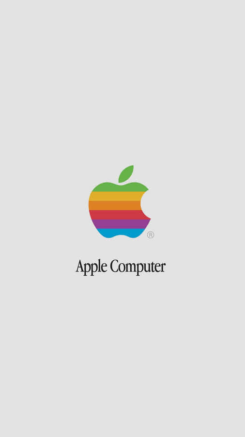 A Vintage Apple Logo From A Bygone Era Wallpaper